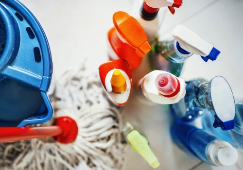 What are examples of commercial cleaning agents?